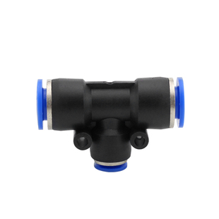 气动气管快速接头PU直通变径三通PE/PY快插气源配件大全4/6/8mm