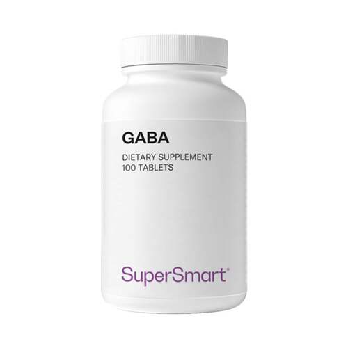 SuperSmart氨基丁酸gaba促深度睡眠片非软糖0褪黑素缓解压力口服