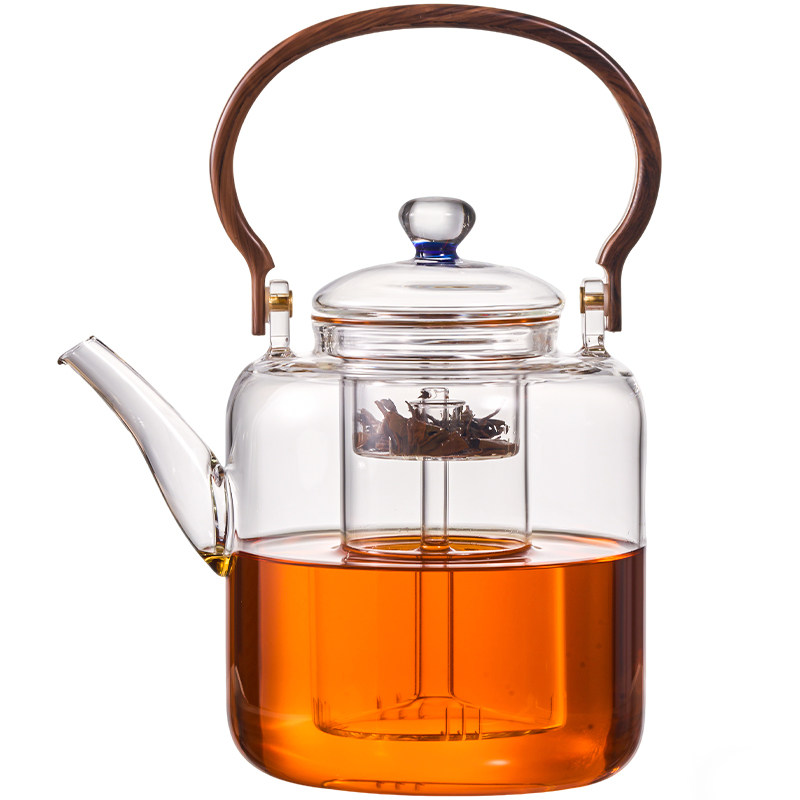 捷安玺耐高温玻璃提梁茶壶