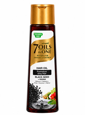 Emami7Oils inOne黑种草籽养发油摩洛哥油防毛躁柔顺去屑护发精油