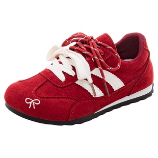 YOBN/优步德训鞋女2026春季新款软底内增高板鞋百搭轻便运动鞋子