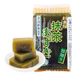 日本进口零食 杉本屋 抹茶红豆羊羹150g 日式聚会甜点茶点和果子