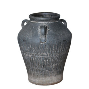 古董质感陶罐非洲艺术花瓶花盆老罐粗陶高端花器素陶陈列摆件道具