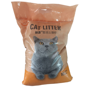 赫源柠檬膨润土猫砂20斤防臭无尘低粉结团不粘底天然原味猫沙10kg