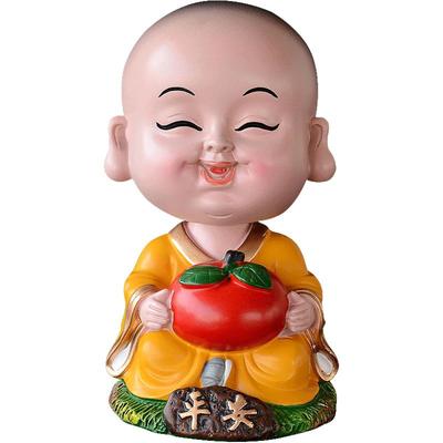 创意摇头小和尚汽车可爱卡通公仔