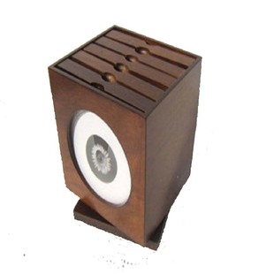 中式/实木质/咖啡色/创意礼品/欧版大容量旋转cd盒/包邮影碟盒