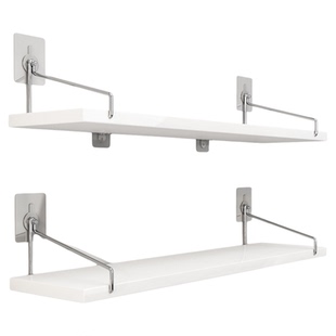 墙上置物架一字板床头卧室墙面收纳架壁挂式隔板机顶盒路由器架子