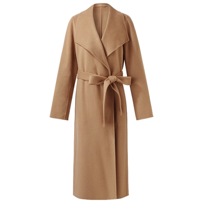 歌莉娅羊绒大衣高级感长款外套女