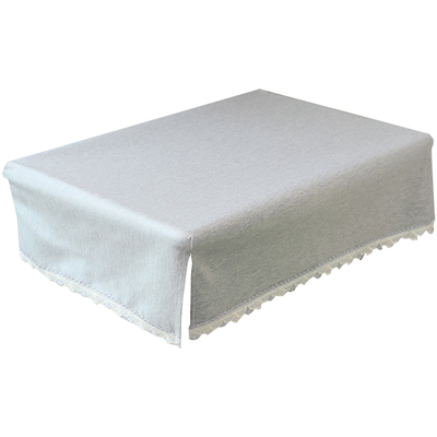 纯色棉麻防水防油学生书桌罩