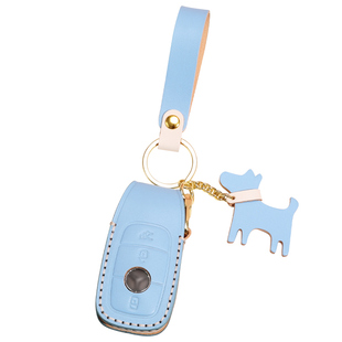 适用于奔驰a200l钥匙套e300l扣c260l壳glc300l/gla200真皮包glb女