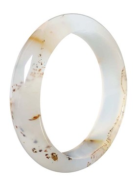 59圈口海洋玉髓手镯天然玛瑙草花