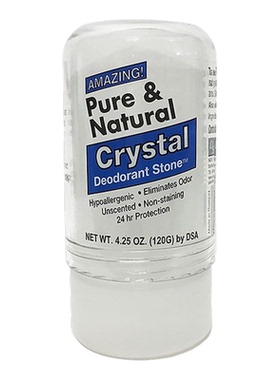 Pure&Natural 矿物净味水晶大支装120克持久香氛止汗便携天然无味