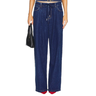 [春季新品]LIONESS 复古牛仔裤REVOLVE小众时尚宽松阔腿休闲直筒