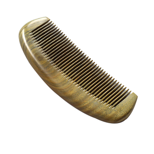 天然绿檀木梳子檀香木梳刻字送男女朋友老婆礼物梳按摩小梳子便携