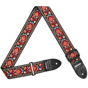 AMUMU经典吉他背带通用复古民谣木吉他带贝斯电吉他琴带乐器配件