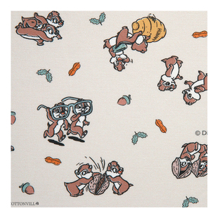 韩国进口纯棉可爱卡通平纹布料服装床单包包帽子手工布料奇奇蒂蒂