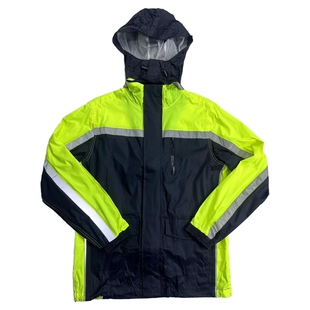 防暴雨雨衣外贸男士摩托骑行服防水网眼透气冲锋衣反光条拼色夹克