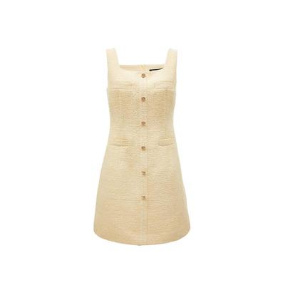 绫致Vero Moda连衣裙女秋冬新小香风A版收腰显瘦百搭低调质感