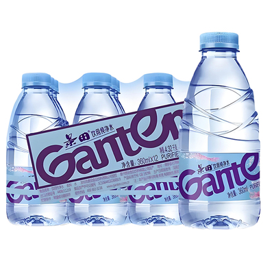 百岁山天然矿泉水348ml360ml景田纯净水家用饮用水会议车载瓶装水