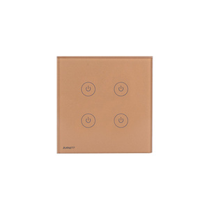 Burnett 智能家居触摸遥控墙壁开关专用钢化玻璃面板此宝贝是玻璃