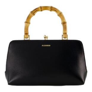 Jil Sander Hobo Goji Mini 皮质黑色手提包