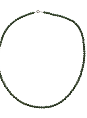 新中式天然绿色碧玉串珠项链百搭