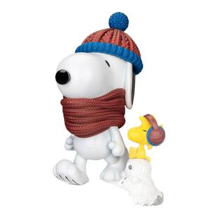 野兽王国花生漫画史努比糊涂塌客冬季雕像手办摆件新年礼物