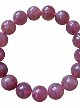 天然紫粉黛马粉水晶手链马达加斯