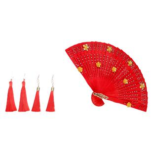 国风红色毛毡头饰喜鹊凤凰剪纸窗花图案新娘中式禾秀国风旗袍发饰