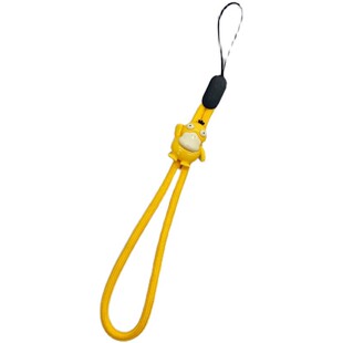 可达鸭手机挂绳手腕绳皮卡丘手机绳防丢绳子挂件卡通女款指环挂饰