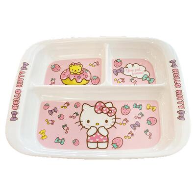 树脂分格盘儿童长方形卡通餐具