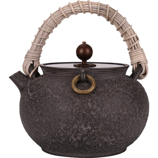 小号铁壶纯手工脱蜡铸造迷你铸铁茶壶烧水壶0.9L小容量复古日式壶