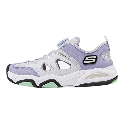 Skechers/斯凯奇正品夏季款女童休闲旋钮扣包头凉鞋319204L-LAV