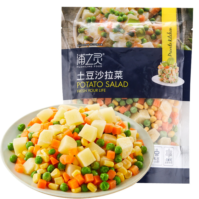 浦之灵350g土豆沙拉菜加热即食