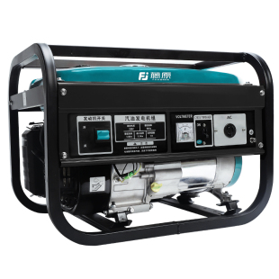 藤原小型发电机家用220v静音户外汽油电启动3/5/8kw千瓦超频发电