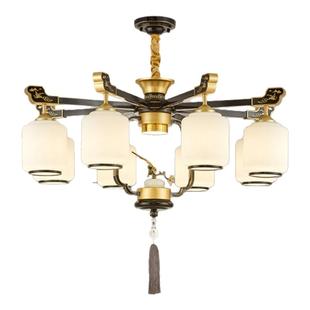 新中式吊灯大气客厅灯餐厅禅意中国风2025年新款自建房别墅大厅灯