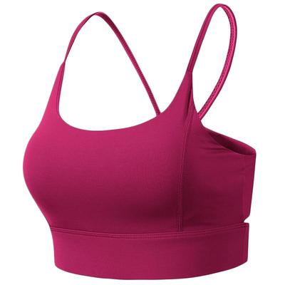 拍朵细带镂空美背文胸防震