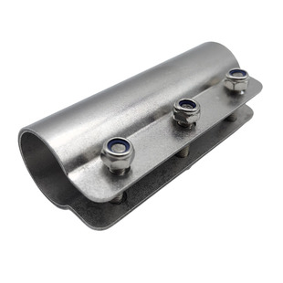 4分/6分/1寸管外接201不锈钢钢管连接件大棚接头钢管连接接头抱箍