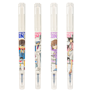 爱好柯南无痕消字笔可换墨囊复写笔学生用钢笔可擦笔复写笔笔芯小学生双头魔擦纯蓝一头可擦一头复写无痕魔笔