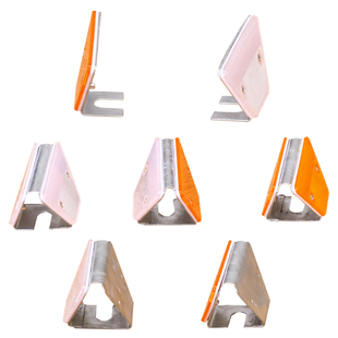 梯形轮廓标双面矩形三角警示标诱导标附着式轮廊标波形护栏反光标