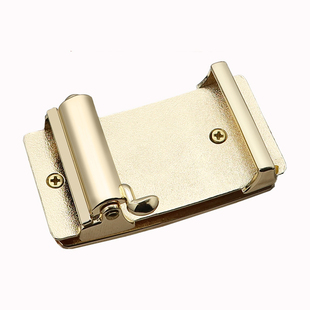 内穿式无牙自动扣头合金3.4cm男士无孔腰带头上螺丝裤带内扣卡子