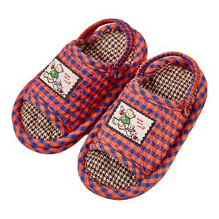 新款纯棉布鞋宝宝1-5岁居家室内防滑静音软底静音地板拖春秋四季