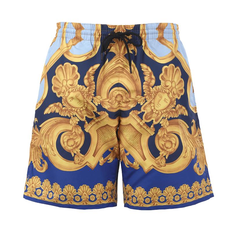 【自营】Versace/范思哲23新款男士巴洛克印花居家休闲直筒短裤