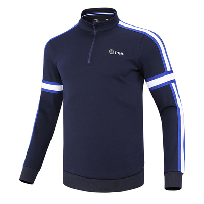 PGA高尔夫男长袖T恤加绒保暖