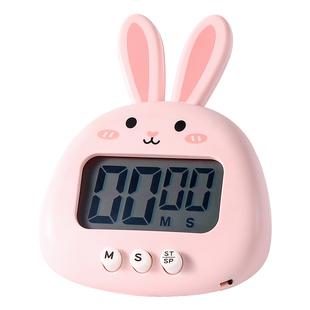 倒计时器可爱兔子儿童学生学习专用自律定时器厨房时间管理提醒器