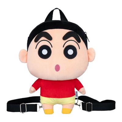 蜡笔小新系列毛绒公仔双肩背包萌