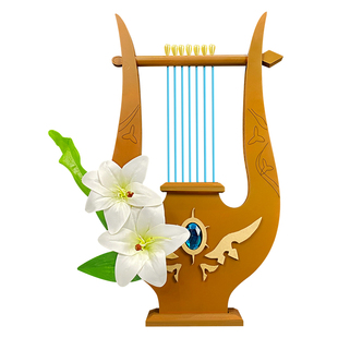 星漫 原神温迪cos道具服武器竖琴高天的歌者西风烈弓不可发射定制