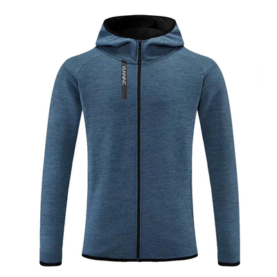 运动休闲外套男加绒健身连帽卫衣