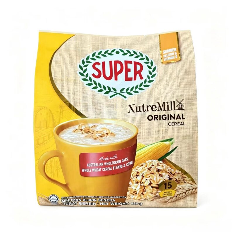 super超级麦片马来西亚原装进口少糖低糖糙米双倍经典麦片马版