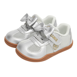 泰兰尼斯童鞋2026春季新款女宝宝学步鞋甜美公主女童蝴蝶结儿童鞋